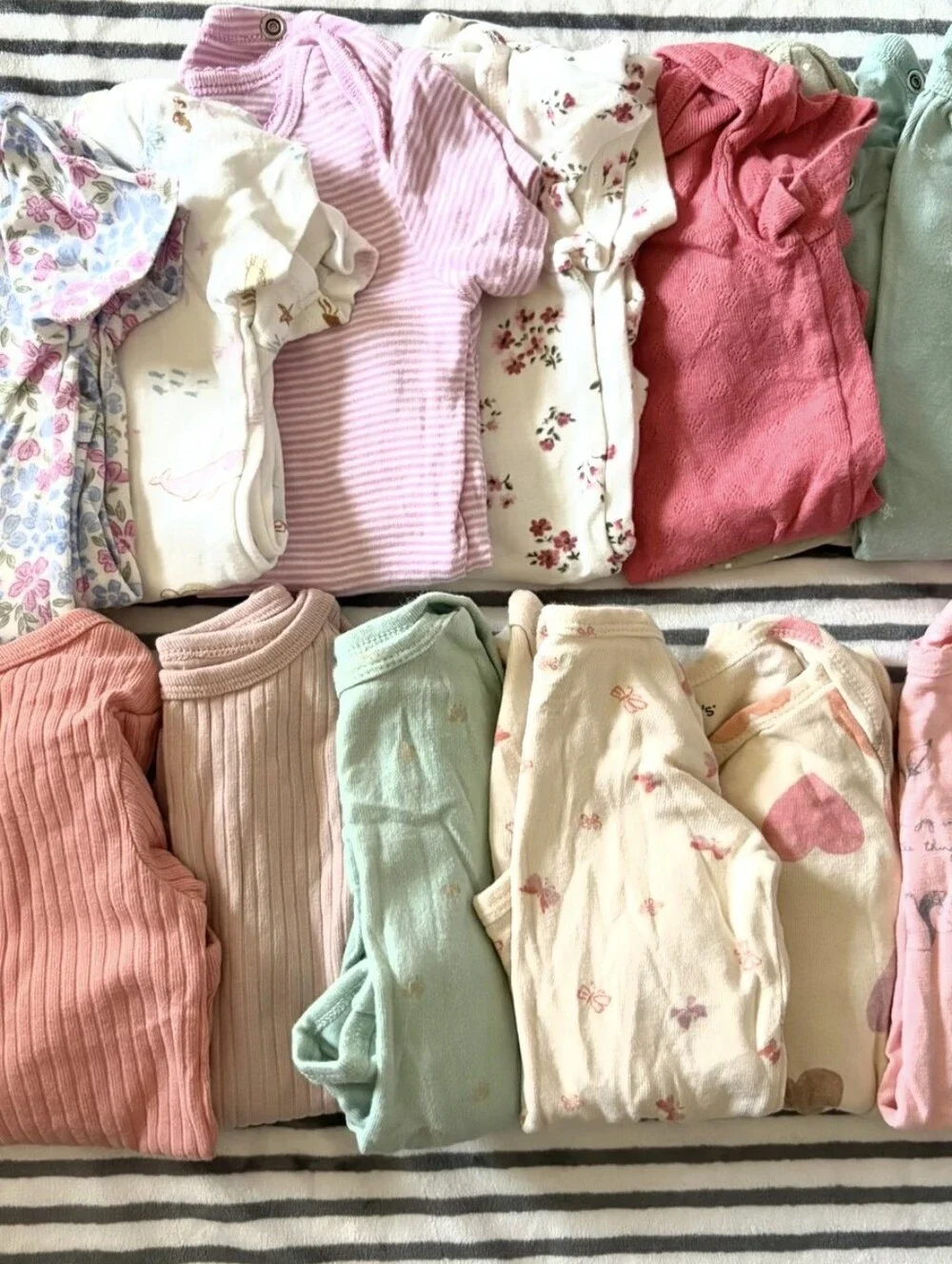 6-9mo Girls Long & Short Sleeve + Pants Bundle Carter's